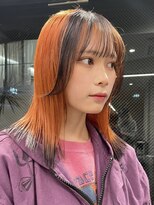 ソル オモテサンドウ 表参道 青山(SOL . OMOTESANDO)&nbsp;ダブルカラーオレンジベージュカラーケアブリーチレイヤーカット