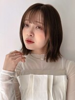 ハニーシブヤ(HONEY shibuya) 大人可愛い20代30代40代くびれ大人ボブ×シアーベージュ