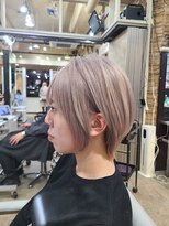 アンク クロス 池袋北口店(ANKHCROSS)&nbsp;レイヤー/ハイトーンショート/グレージュ/ウルフ/池袋