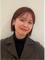 ローネス(LONESS)&nbsp;大人気◎ぷつっとボブ×オレンジブラウン