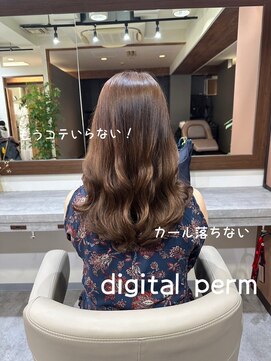 アミー 銀座(Ammy) #コテ巻き風パーマ #パーマロング#韓国風パーマ#デジタルパーマ