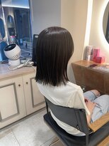 キャンバス バイ ネオリーブ 横浜西口(Canvas by neo.)&nbsp;切りっぱなし ぱつっとボブ グレージュ sn