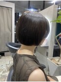 まとまる艶ボブ/グレージュ