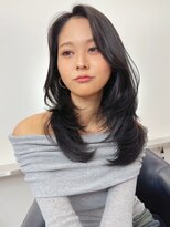 スティーロ 渋谷(Steelo)&nbsp;steelo  ザクザクレイヤーカット×艶ブラック