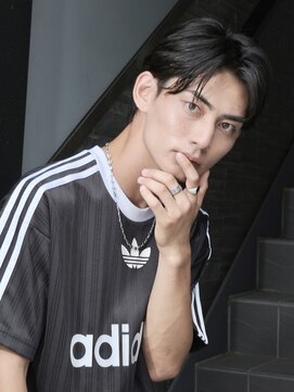 エムスラッシュ センター南(M.SLASH) センターパート/黒髪/ナチュラル/マッシュショート/センター南