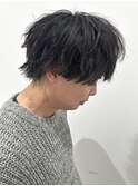 メンズミニウルフパーマツイストパーマスパイラルパーマ