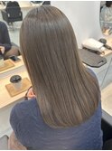 ブリーチ無しダブルカラー【赤み無しグレージュ】