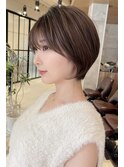 大人くびれショート【20代30代40代】前髪あり　ショートヘア  01