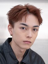 フィフス(fifth) スパイキーショートブリーチカラー短髪七三分けフェザーショート