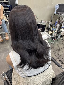 ファビ 渋谷(Fab) くびれヘア/暗めカラー/アプリコットオレンジ/縮毛矯正