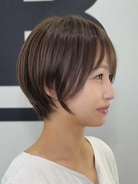 ブレス ヘアデザイン(BLESS hair design) 東静岡ショートボブくびれショートイルミナカラー顔周りレイヤー