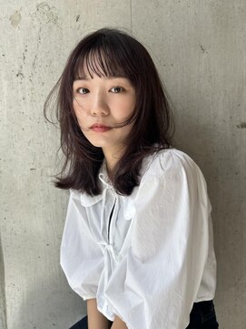 バロンフェム(baLon.fem) 【stylist田島】ミディアムレイヤー/ラベンダーカラー