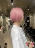 ハイトーンピンク/ボブ