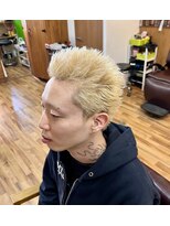 ヘアスタジオ ロメオ(hair studio Romeo)&nbsp;ブロンドスパイキーショート
