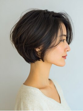 髪質改善/酸性ストレート/ショート/くびれショート