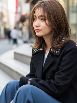 ライクバイコトナ 越谷(RIKE by kotona) ミディアムヘアー/チョコレートブラウン/白髪染め/髪質改善/越谷