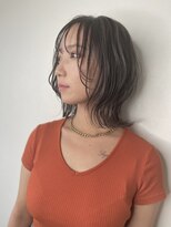 アンダーバーホワイト 南海難波店(_WHITE)&nbsp;ハイライトカラー/グレージュボブ