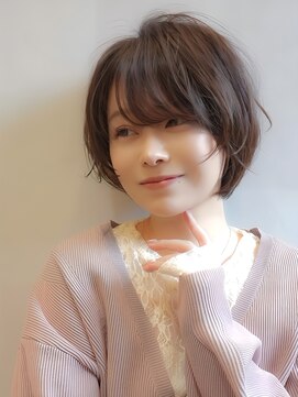 ウル(uru) 【ショートカット/坂本大樹】緩めパーマレイヤーショートボブ