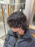 メンズカット+スパイラルパーマ￥11000[下北沢/メンズパーマ/men's/眉毛]