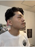 テーパーフェードパーマスタイル
