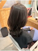 #透明感カラー　#くびれヘアー