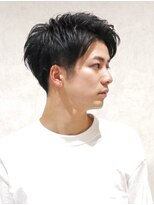 ヨシザワインク バンダイ(YOSHIZAWA Inc. BANDAI) メンズツーブロックナチュラル髪型メンズ床屋新潟長めシチサン