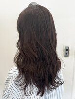 ヘアーアイスカルテット(HAIR ICI QUARTET)&nbsp;ブリーチなしカラー/ダークブルー×韓国風小顔レイヤーカット