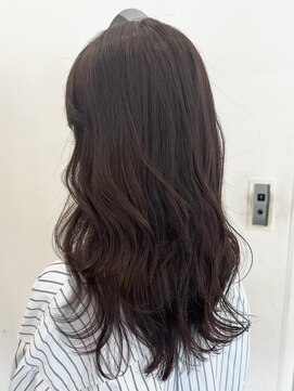 ヘアーアイスカルテット(HAIR ICI QUARTET) ブリーチなしカラー/ダークブルー×韓国風小顔レイヤーカット
