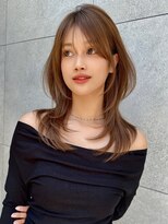 ロンド ジュルード 名古屋(Lond jeloud) 小顔効果抜群ミディアムで作るハッシュカット
