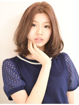 スノッブリコ(snob rico) [snob rico]毛先大きめカール×ラズベリーアッシュ