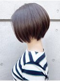 30代40代人気ボブ_アッシュブラウン，オフィスコンサバ