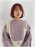 sheer pink × bob