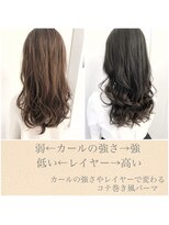 チョビー 銀座(chobii)&nbsp;グレージュ/デジタルパーマ/小顔/ゆるふわ/ルーズ/くびれ/高柳