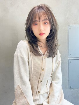 ロイジー(roijir) 表参道roijir 小顔顔周りレイヤー×バイオレットアッシュ