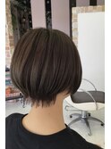 新色・透明感イルミナカラー×ビーチ ×小顔ショート