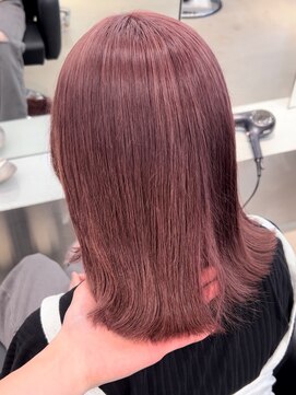 ペレ 栄店(PELE) 斜めバング/グレージュカラー/デザインカラー/栄/名駅