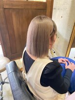 トト 船橋店(toto.)&nbsp;黒髪/グレーベージュ/レイヤーロング/前髪パーマ[西船橋/津田沼]