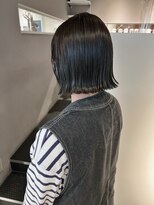 ヘアーエスクールシーユー 枚方T-SITE店(hair S.COEUR×Cu) 切りっぱなしボブ/ボブ