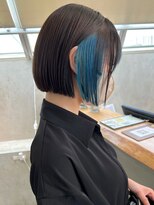 ロンドワン 三宮元町(Lond one)&nbsp;小顔★ショートボブ前髪カット/インナーカラー/切りっぱなしボブ
