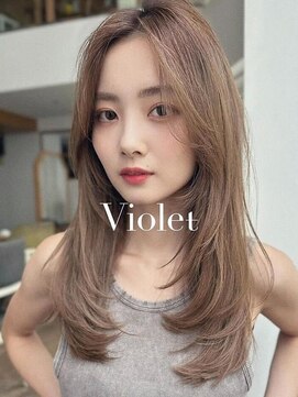 バイオレットジェム(Violet`jem) ブリーチなしレイヤーカットロングレイヤー内巻きレイヤー
