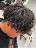 波巻きパーマツイストスパイラルパーマメンズマッシュパーマ