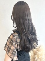 ミュラ(mulah)&nbsp;ニュアンスカラーオリーブベージュ＊透明感カラーロング