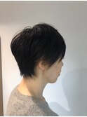 黒髪スタイルレイヤーカット大人ボブ
