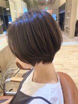 オリーブスバイネオリーブ(Olive's by neolive)&nbsp;ボブルフ_ネビージュ_小顔_ワンレン_黒髪_白髪ぼかし_前髪　V