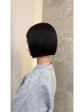 ロンドロゼ 池袋(Lond rose) イメチェン外ハネボブ美髪ワイドバングレイヤー縮毛矯正/池袋