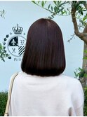 艶髪/丸みミディアム/ココアブラウン