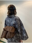 浴衣着付け&ヘアアレンジ¥8400 3番　ハーフアップ
