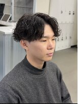 プルーブトウキョウ 渋谷(PROVE TOKYO)&nbsp;爽やか無造作ビジネスツーブロック波巻きパーマ