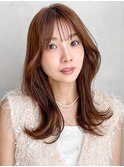 ハイライトカラー愛されデジタルパーマ大人可愛い結べるボブ