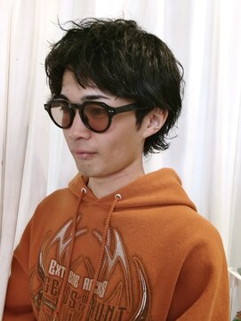 ニアウ 太田店(Niau) メンズショートルーズパーマニュアンスパーマスパイラルパーマ